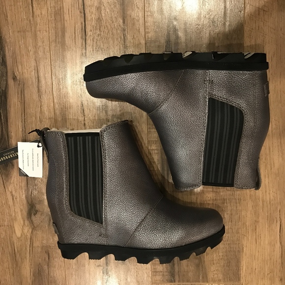 sorel joan of arctic wedge chelsea black